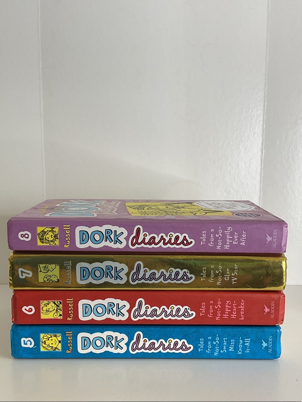 Dork Diaries Illustrated Chapter book series books 5-8 Rachel Renee Russell